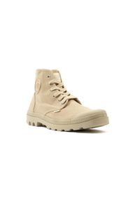 Buty do chodzenia męskie Palladium Pampa HI. Wysokość cholewki: za kostkę. Zapięcie: sznurówki. Kolor: różowy, beżowy, wielokolorowy. Materiał: tkanina, guma, syntetyk, materiał. Szerokość cholewki: normalna. Sport: turystyka piesza #1