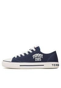 TOMMY HILFIGER - Tommy Hilfiger Trampki Varisty Low Cut Lace-Up Sneaker T3X9-32833-0890 S Granatowy. Kolor: niebieski. Materiał: materiał #7