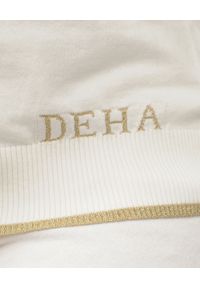 Deha - DEHA - Biała bluza z kapturem i krótkim rękawem. Typ kołnierza: kaptur. Kolor: biały. Materiał: bawełna, dzianina, prążkowany. Długość rękawa: krótki rękaw. Długość: krótkie #3