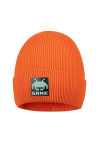 Broel czapka dziecięca Boom kolor pomarańczowy. Kolor: pomarańczowy