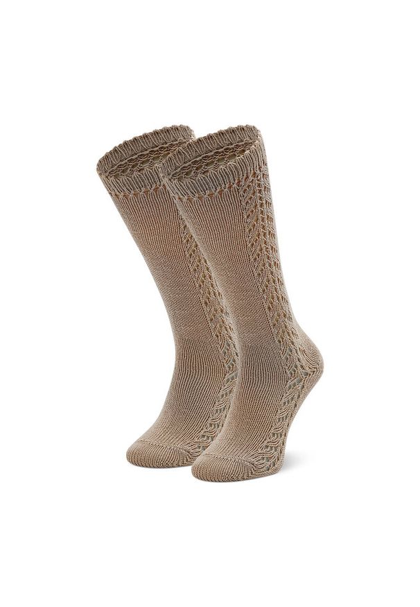 CONDOR - Skarpety długie Condor. Kolor: brązowy