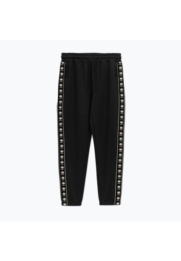 PITBULL - Spodnie męskie Pitbull Track Pants Powers. Kolor: czarny. Sport: fitness