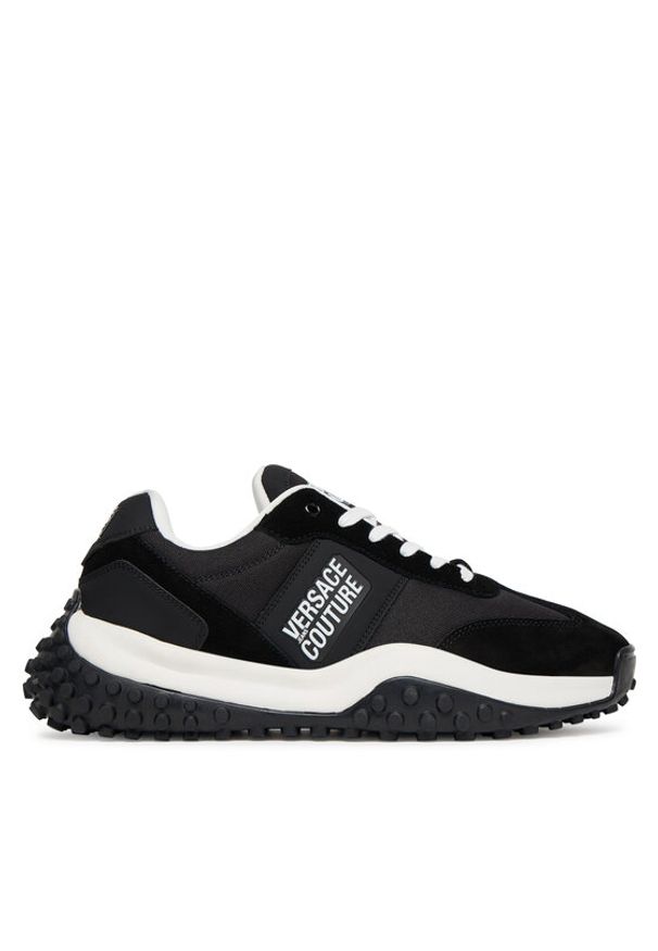 Versace Jeans Couture Sneakersy 79YA3SN4 ZSD02 Czarny. Kolor: czarny. Materiał: materiał
