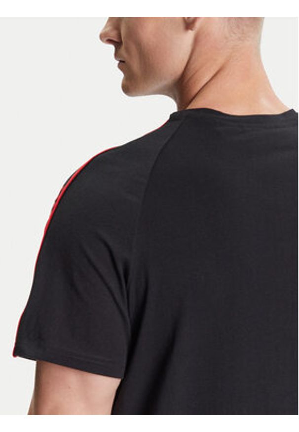 Hugo - HUGO T-Shirt Liam 50540912 Czarny Regular Fit. Kolor: czarny. Materiał: bawełna