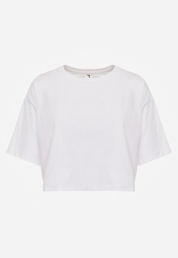 Born2be - Biały Krótki T-shirt Oversize Lilu. Okazja: na co dzień. Kolor: biały. Materiał: tkanina, bawełna. Długość: krótkie. Sezon: lato, wiosna. Styl: elegancki, casual
