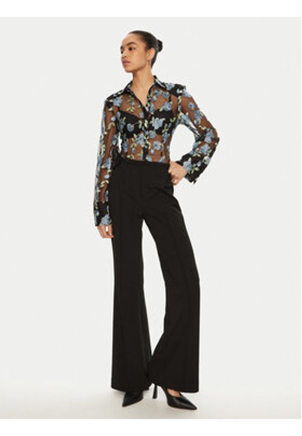 ROTATE Koszula 113635 Czarny Regular Fit. Kolor: czarny. Materiał: syntetyk