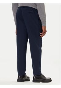 Calvin Klein Chinosy LV04LE613G Granatowy Slim Fit. Kolor: niebieski. Materiał: wiskoza #5