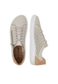Rieker Sneakersy 52824-60 Beżowy. Kolor: beżowy. Materiał: skóra #7