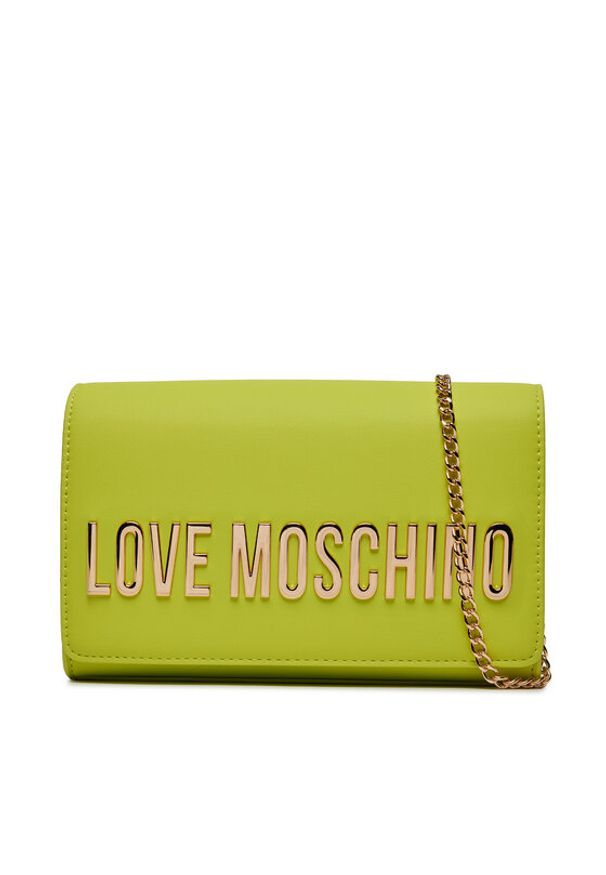 Love Moschino - LOVE MOSCHINO Torebka JC4103PP1IKD0404 Zielony. Kolor: zielony. Materiał: skórzane