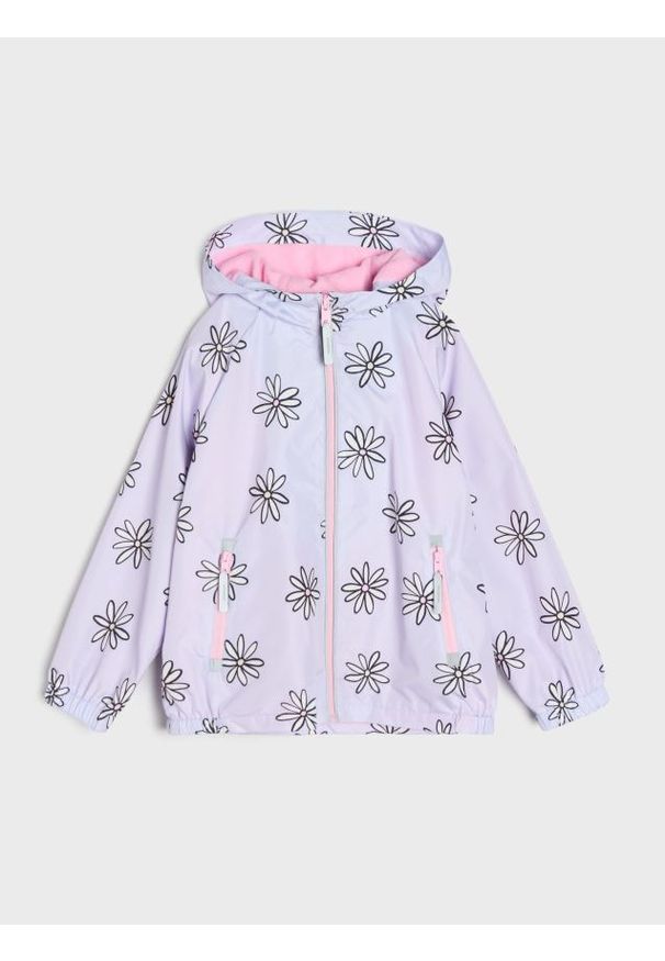 Sinsay - Kurtka softshell z kapturem - fioletowy. Typ kołnierza: kaptur. Kolor: fioletowy. Materiał: softshell