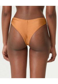 NOIRE SWIMWEAR - Dół od bikini V-Shape Amber. Stan: obniżony. Kolor: pomarańczowy. Materiał: tkanina #2
