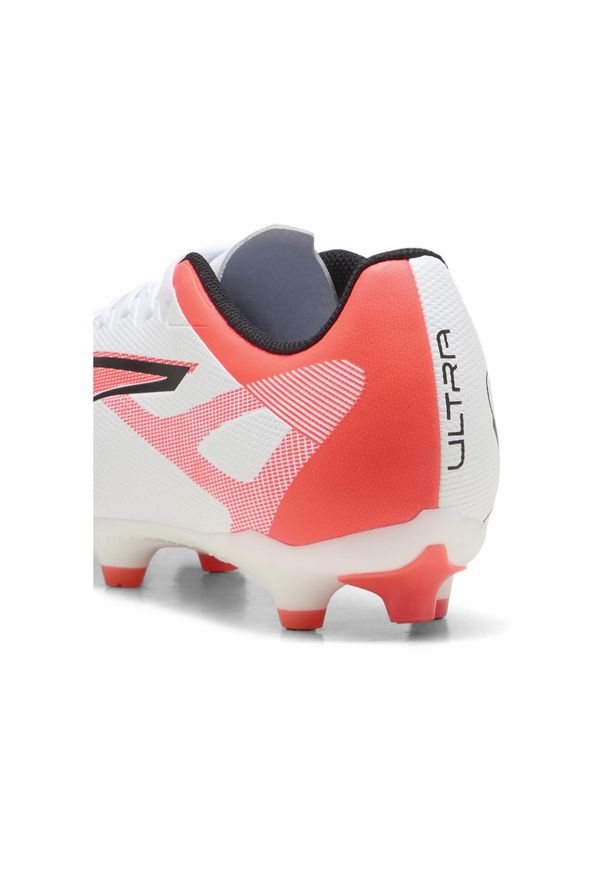 Buty piłkarskie męskie Puma 01 Ultra 5 Play Fgag. Kolor: biały, czerwony, wielokolorowy, czarny. Materiał: materiał, syntetyk. Szerokość cholewki: normalna. Sport: piłka nożna