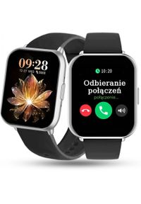 Rubicon - Zegarek Damski SMARTWATCH RUBICON RNCF46 silver/black silicone. Rodzaj zegarka: smartwatch #1