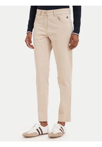 Beverly Hills Polo Club Chinosy P-SS26W-T586585 Beżowy Slim Fit. Kolor: beżowy. Materiał: bawełna #1