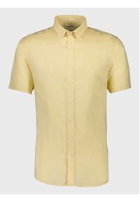 Lindbergh Koszula 30-203345A Żółty Slim Fit. Kolor: żółty. Materiał: bawełna, len #4