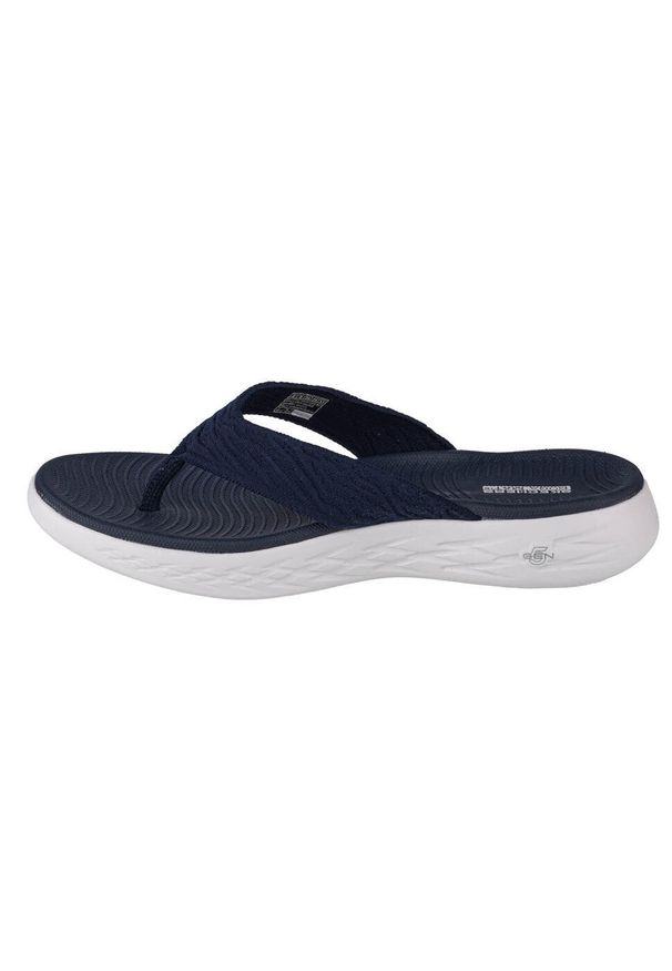 skechers - Japonki damskie, On The Go 600 Sunny. Kolor: niebieski