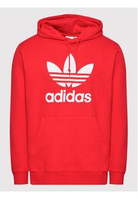 Adidas - adidas Bluza adicolor Classics Trefoil HE9500 Czerwony Standard Fit. Kolor: czerwony. Materiał: bawełna #2