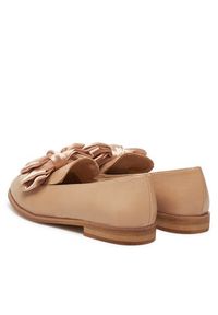 DeeZee Loafersy HY20232-2 Beżowy. Kolor: beżowy. Materiał: skóra #5