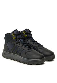 Adidas - adidas Sneakersy H04464 Brązowy. Kolor: czarny. Materiał: skóra