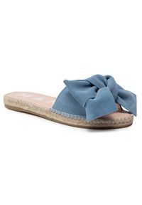 Manebi Espadryle Sandals With Bow M 3.0 J0 Niebieski. Kolor: niebieski. Materiał: skóra, zamsz #7