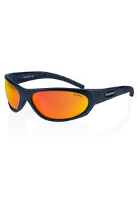 OPC - Okulary przeciwsłoneczne MILITARY MARINES Matt Black Red REVO + ETUI. Kolor: czarny, czerwony, wielokolorowy. Wzór: moro