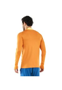 Nike - Męska Koszulka Strike DriFIT Quarter Zip Drill Top. Kolor: pomarańczowy, wielokolorowy, żółty