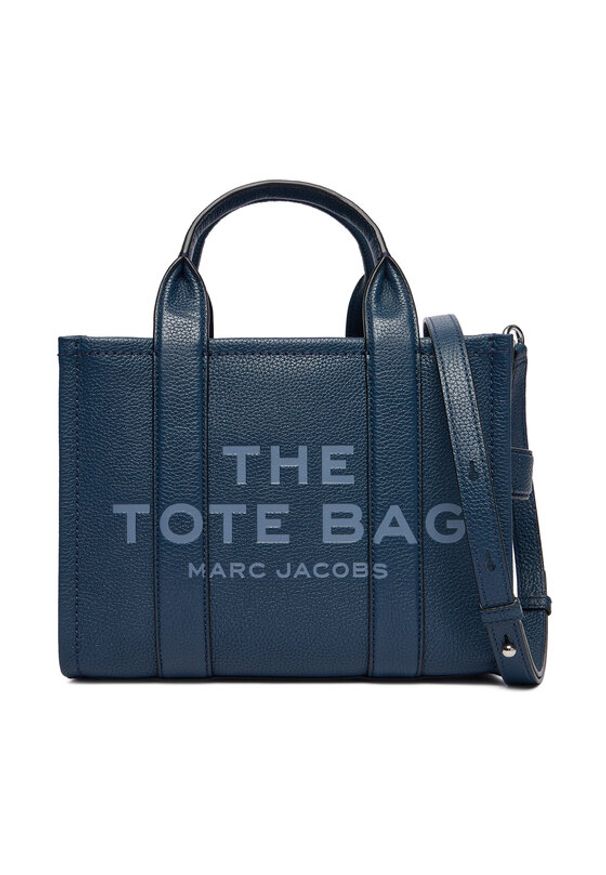MARC JACOBS - Marc Jacobs Torebka The Leather Small Tote Bag H009L01SP21 Granatowy. Kolor: niebieski. Materiał: skórzane