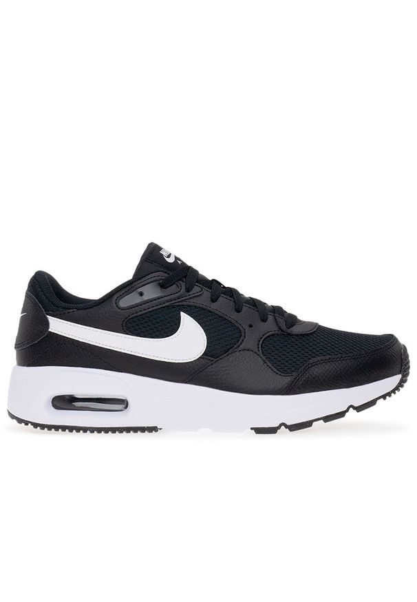 Buty Nike Air Max SC CW4555-002 - czarne. Okazja: na co dzień. Kolor: czarny. Materiał: skóra, guma, tkanina, syntetyk. Szerokość cholewki: normalna. Wzór: aplikacja. Model: Nike Air Max