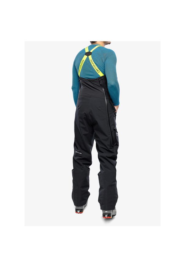 ORTOVOX - Spodnie skiturowe męskie Ortovox 3L Deep Shell Bib Pants. Kolor: czarny