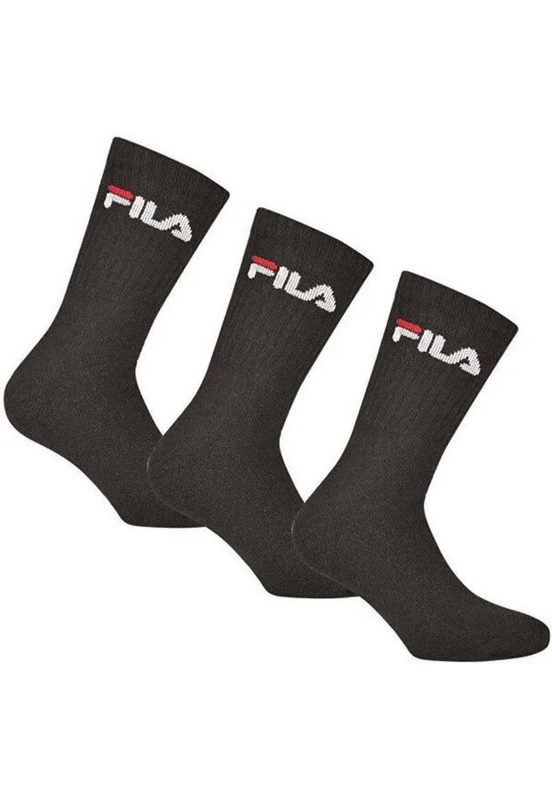 Skarpetki Tenisowe Unisex Fila 3-Pakowe Czarne Rozmiar 39-42. Kolor: czarny. Sport: tenis