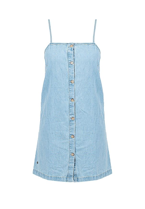 Pepe Jeans Sukienka "Sunny" | PL953068 | Sunny | Kobieta | Niebieski. Okazja: na co dzień. Kolor: niebieski. Materiał: bawełna. Długość rękawa: na ramiączkach. Typ sukienki: proste. Styl: casual. Długość: mini