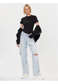 Calvin Klein Jeans T-Shirt J20J221414 Czarny Slim Fit. Kolor: czarny. Materiał: syntetyk #2
