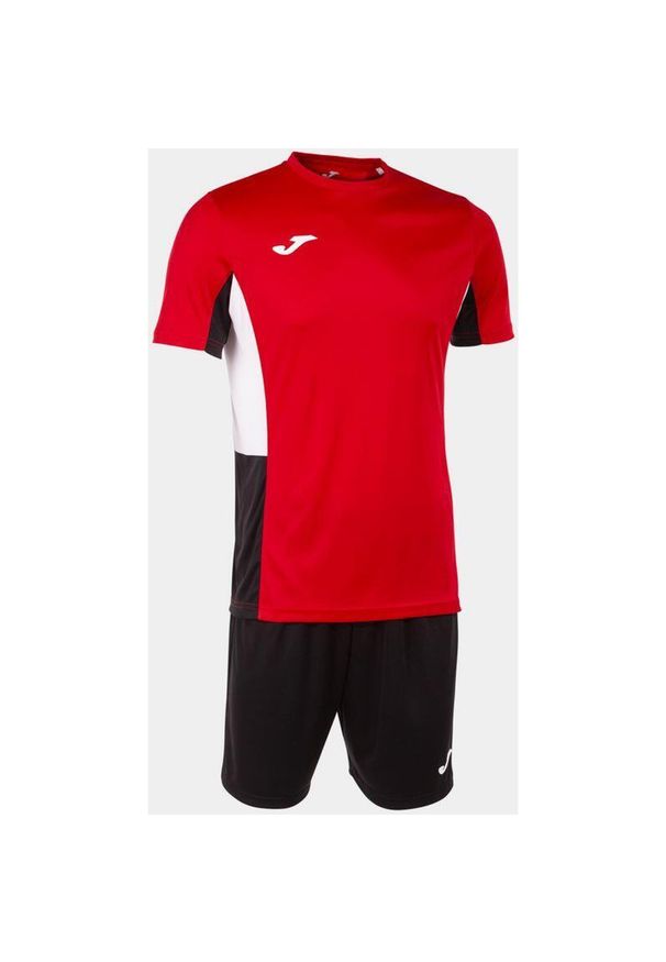 Zestaw Sportowy Joma Danubio II 3XS - Czerwony, Czarny, Biały. Kolor: czerwony, czarny, wielokolorowy. Materiał: dresówka. Sport: fitness, piłka nożna