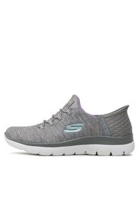 skechers - Skechers Sneakersy Dazzling Haze 149937/GYMT Szary. Kolor: szary. Materiał: materiał #5