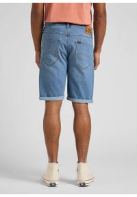 Lee - LEE 5 PKT SHORT MĘSKIE SZORTY KRÓTKIE SPODENKI JEANSOWE MID NELSON L73EMGLZ 112145566. Materiał: jeans. Długość: krótkie #4