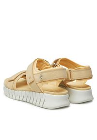 ecco - ECCO Sandały Gruuv Sol W 21310302710 Żółty. Kolor: żółty. Materiał: skóra, nubuk #4