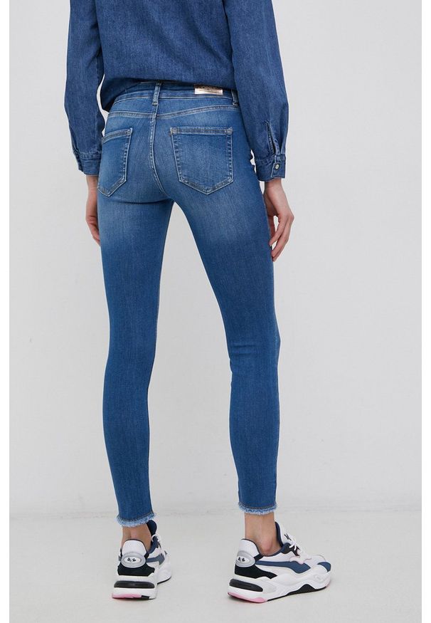 only - Only Jeansy damskie medium waist. Kolor: niebieski