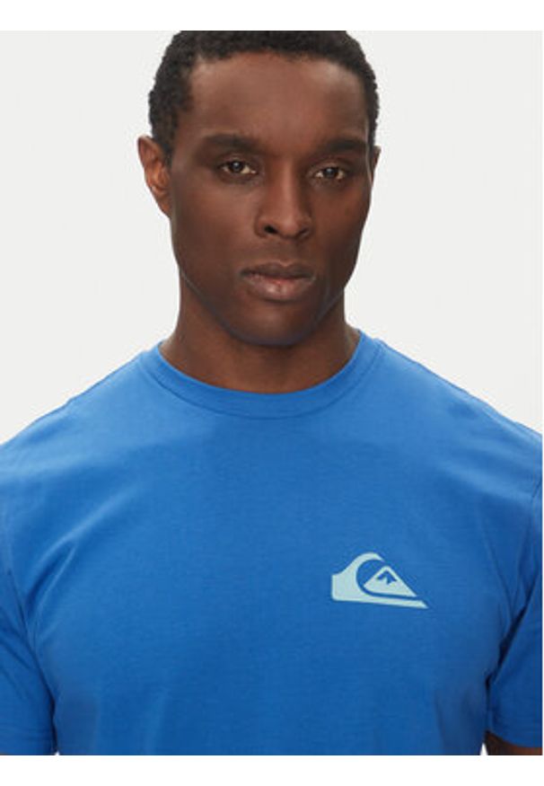 Quiksilver T-Shirt EQYZT08042 Niebieski Regular Fit. Kolor: niebieski. Materiał: bawełna