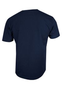 Stedman - Ciemny Granatowy Bawełniany T-Shirt Męski Bez Nadruku STEDMAN Koszulka, Krótki Rękaw, Basic, U-neck. Okazja: na co dzień. Kolor: niebieski. Materiał: bawełna. Długość rękawa: krótki rękaw. Długość: krótkie. Styl: casual