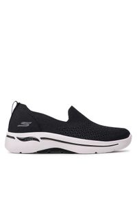 skechers - Skechers Półbuty Delora 124418/BKW Czarny. Kolor: czarny. Materiał: materiał #1