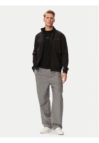 Karl Lagerfeld - KARL LAGERFELD Bluza 705006 563902 Czarny Regular Fit. Typ kołnierza: dekolt w karo. Kolor: czarny. Materiał: syntetyk #3