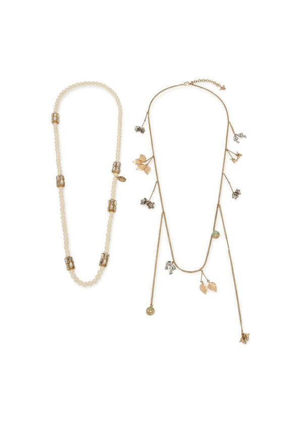 Zestaw naszyjników Weekend Max Mara. Materiał: złote. Kolor: złoty