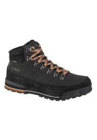 Buty trekkingowe męskie CMP Heka WP Hiking. Kolor: czarny, brązowy. Materiał: nubuk