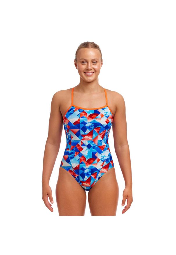 FUNKITA - Funkita kostium pływacki Big Swell. Kolor: czerwony, wielokolorowy, niebieski