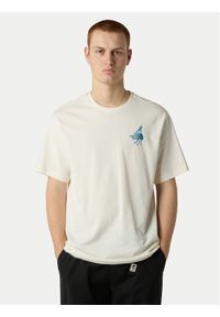 The North Face T-Shirt Powder Days NF0A8E4D Écru Relaxed Fit. Materiał: bawełna