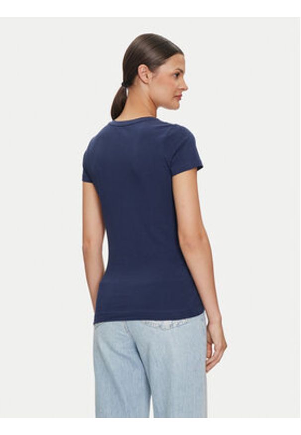 Guess T-Shirt W4YI37 J1314 Niebieski Regular Fit. Kolor: niebieski. Materiał: bawełna