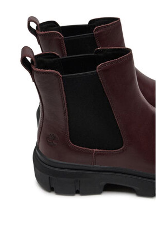 Timberland Sztyblety TB0A2QHQC601 Bordowy. Kolor: czerwony. Materiał: skóra