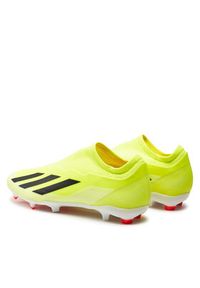 Adidas - adidas Buty do piłki nożnej X Crazyfast League Laceless IG0622 Żółty. Kolor: żółty. Materiał: materiał