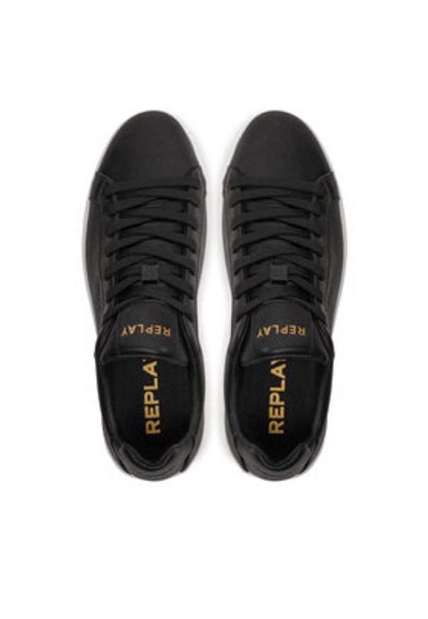Replay Sneakersy GWZ3S .000.C0030L Czarny. Kolor: czarny. Materiał: skóra
