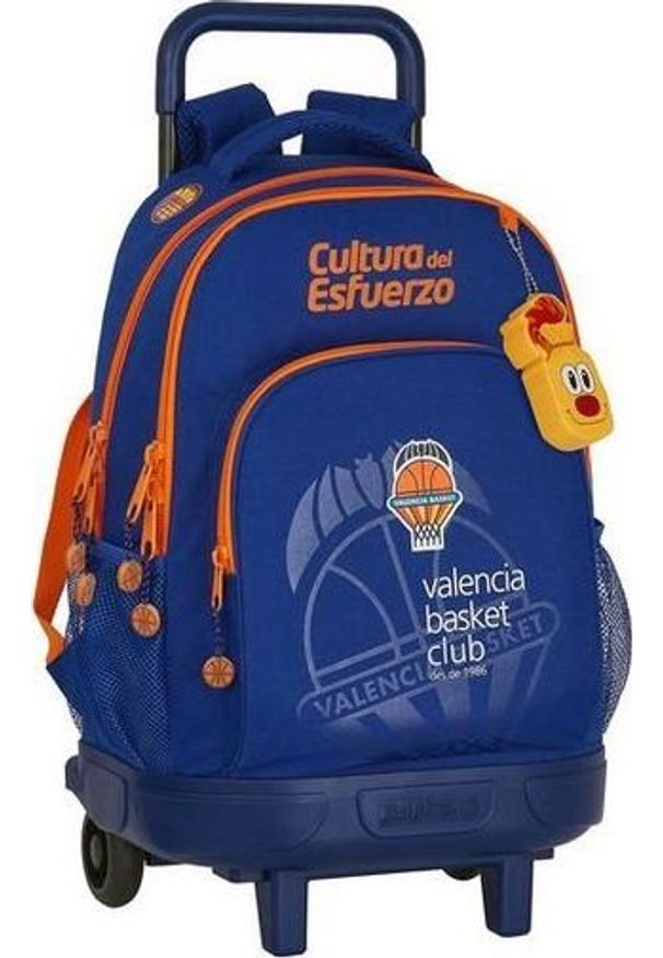 Valencia Basket Torba szkolna z kółkami Compact Valencia Basket Niebieski Pomarańczowy. Kolor: niebieski, wielokolorowy, pomarańczowy